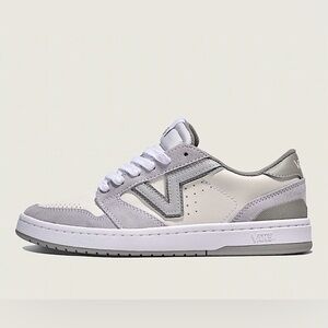 Vans Women White and Gray Sneakers